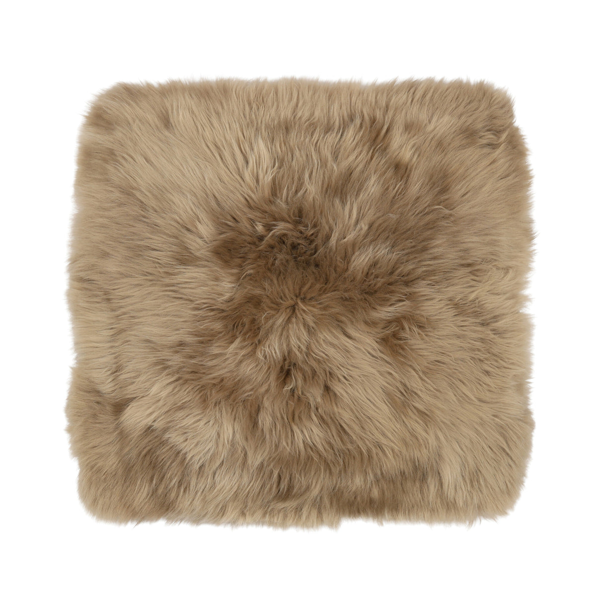 Istuinpäällinen | Selkäpuolella | Pitkä villa | Uusi-Seelanti | 40x40 cm Taupe