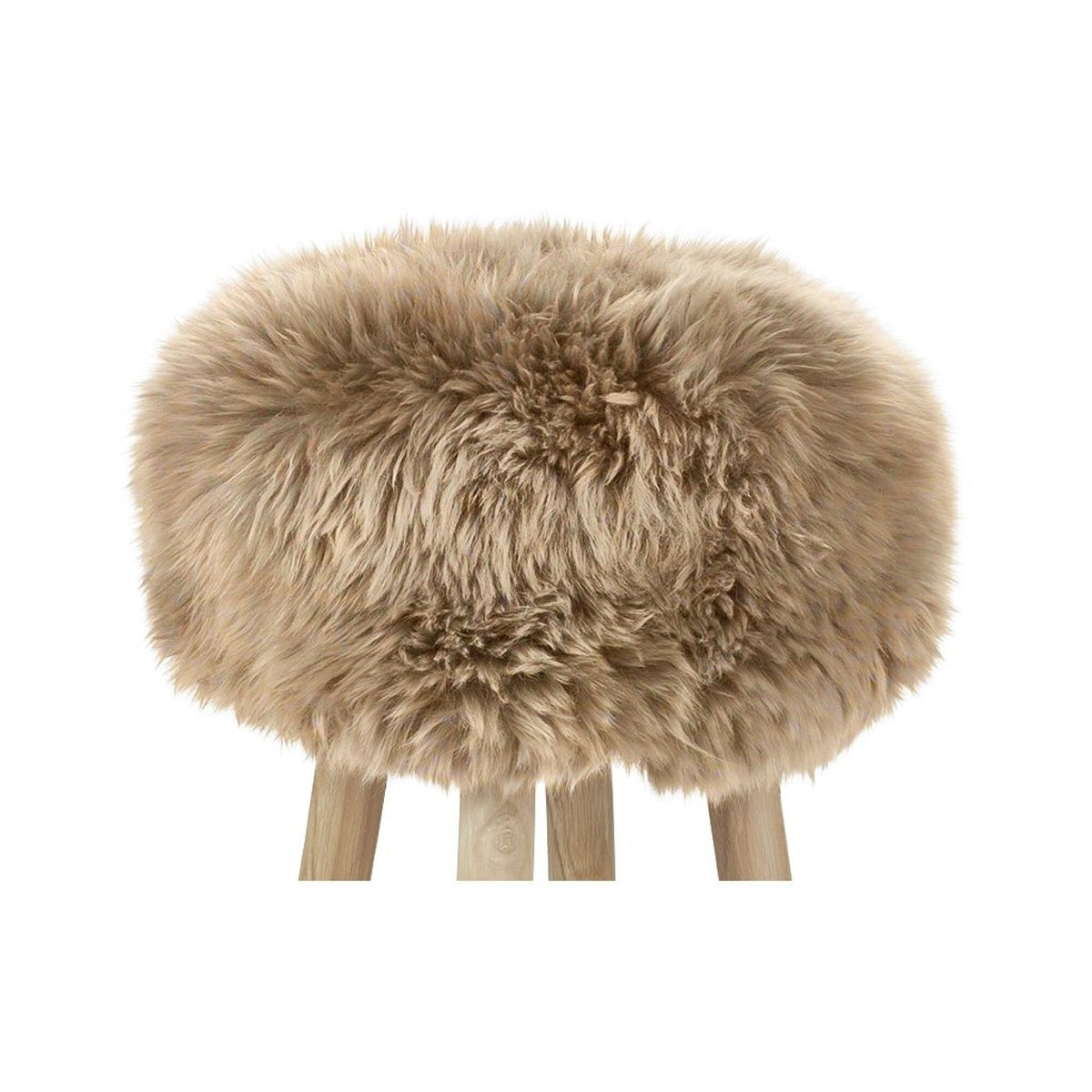 Uusiseelantilainen Lampaannahka Jakkaranpäällinen | Ø35xH17 cm Taupe