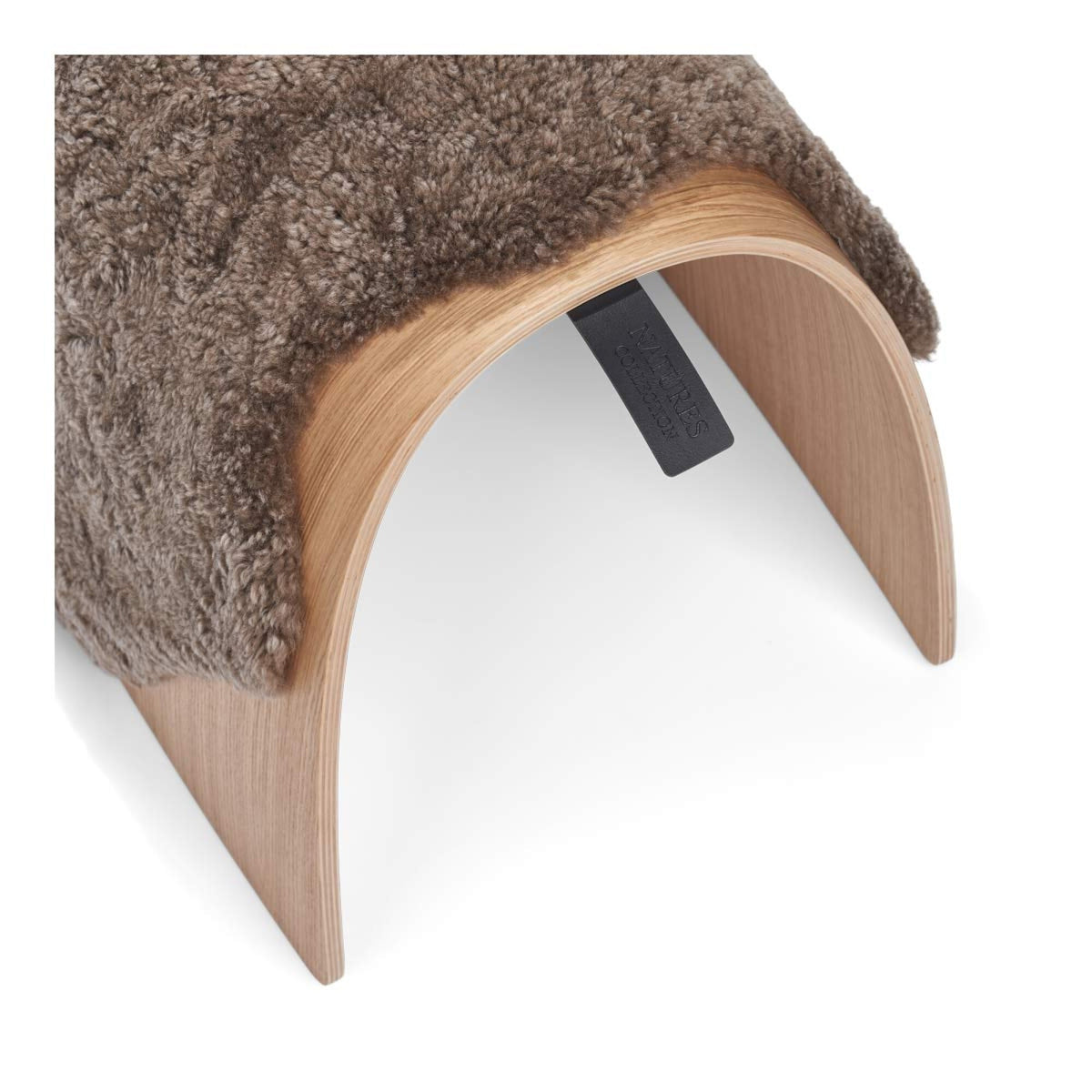 Sheep Stool -päällinen | Lyhyt villa Taupe / 67x30 cm