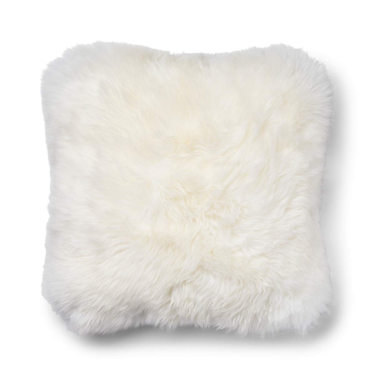 Pitkä Villa Lampaannahkatyyny | 52x52 cm | 34x52 cm Hopea/Norsunluu / 52x52 cm