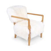Lina Lounge Chair | Uusiseelantilainen Lampaannahka | Pitkä Villa