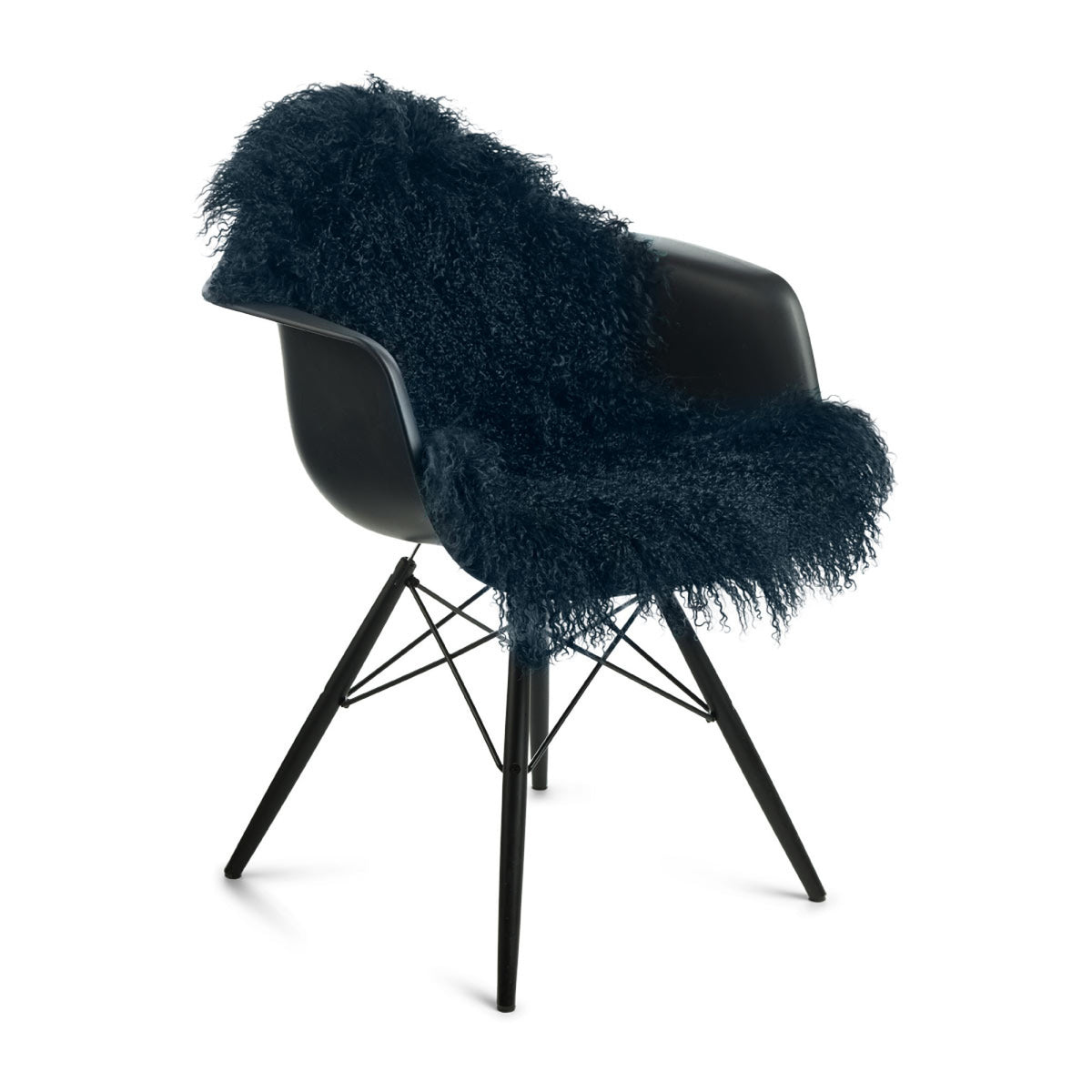 Kihara Lampaannahka | Mongolialainen | 85x50 cm Navy