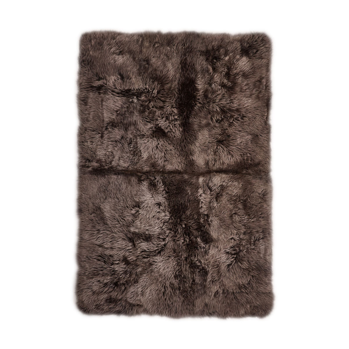 Pitkän villan lampaannahkamatto – Design Pähkinä / 170x240 cm
