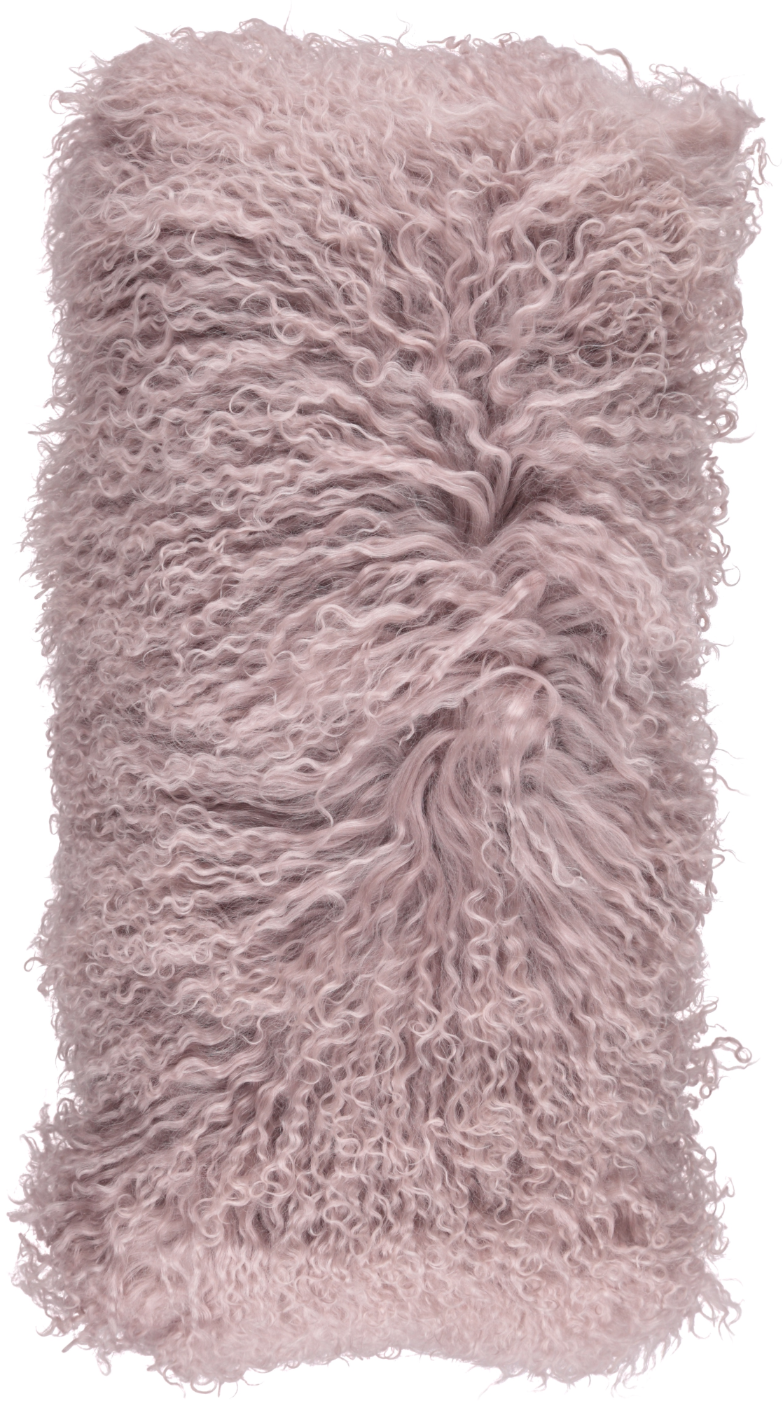 Mongolialainen kiharakarvainen tyyny | 28x56 cm Kyyhkynharmaa