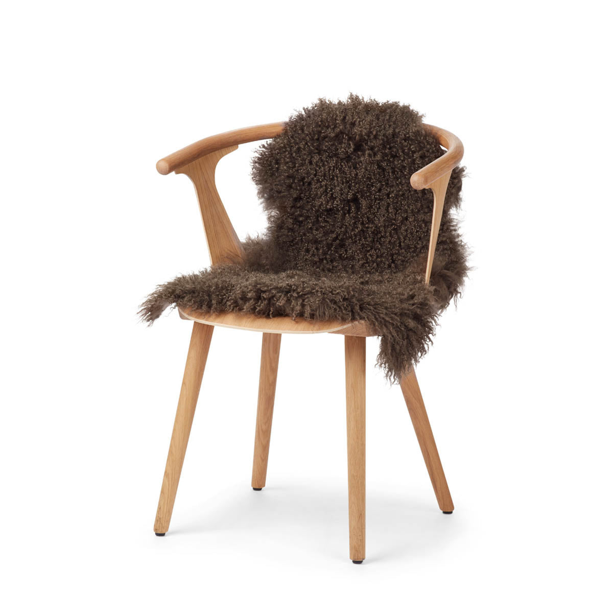 Mongolialainen lampaannahka | Kihara | 85x50 cm Taupe