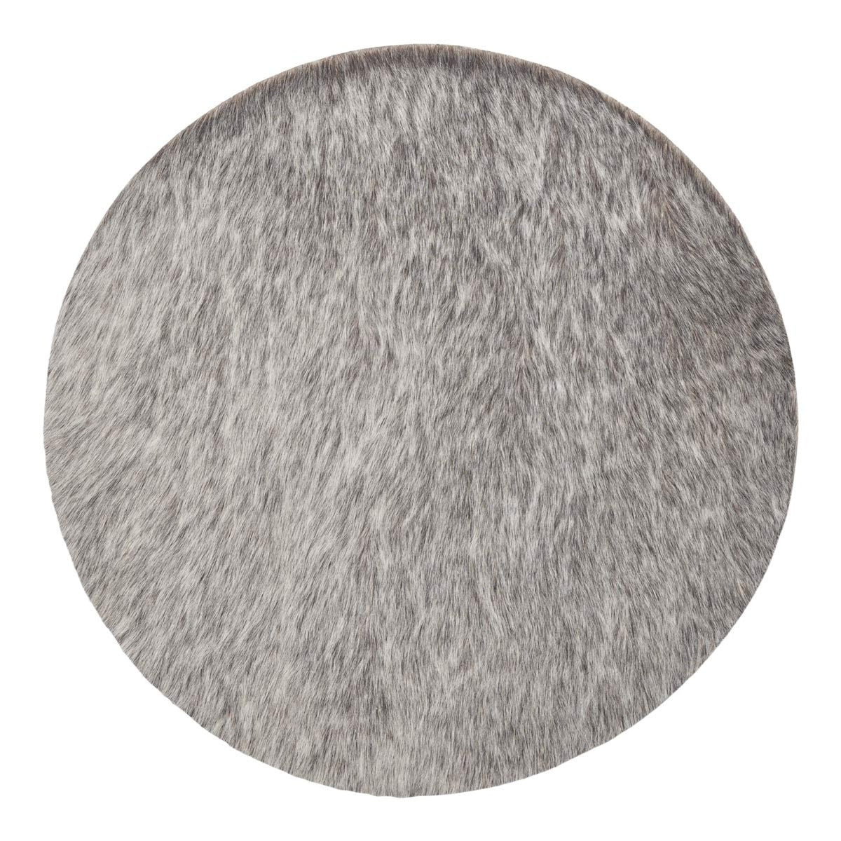 Lehmännahkainen istuinpäällinen | Ø37 cm Harmaa