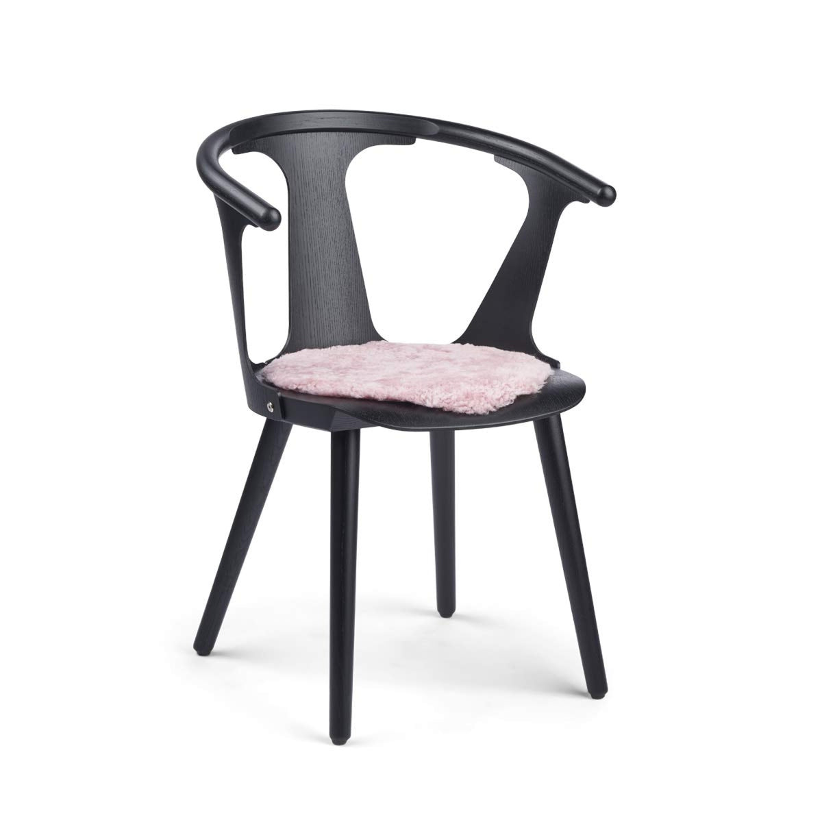 Lyhyen Villan Lampaannahkainen Istuinpäällinen | Ø38 cm Korallinhopeanpinkki