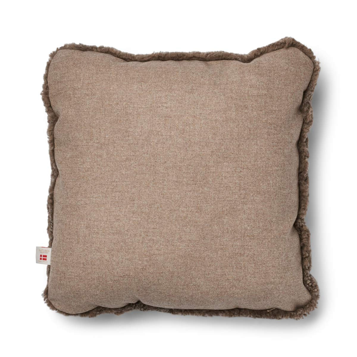 Lyhyen villan lampaannahkatyyny | Kaksipuolinen | 52x52 cm | 34x52 cm Beige/Taupe / 52x52 cm