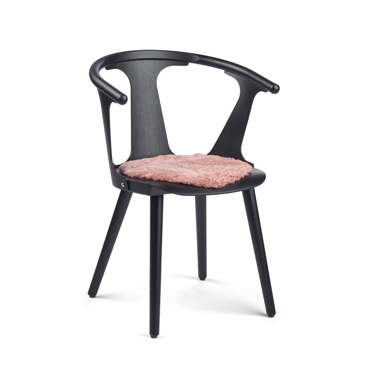 Lyhyen Villan Lampaannahkainen Istuinpäällinen | Ø38 cm Korallinroosa