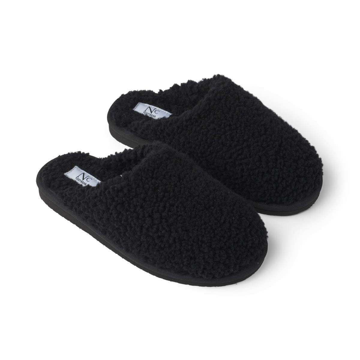 Unisex Curly -tossut Musta / 35