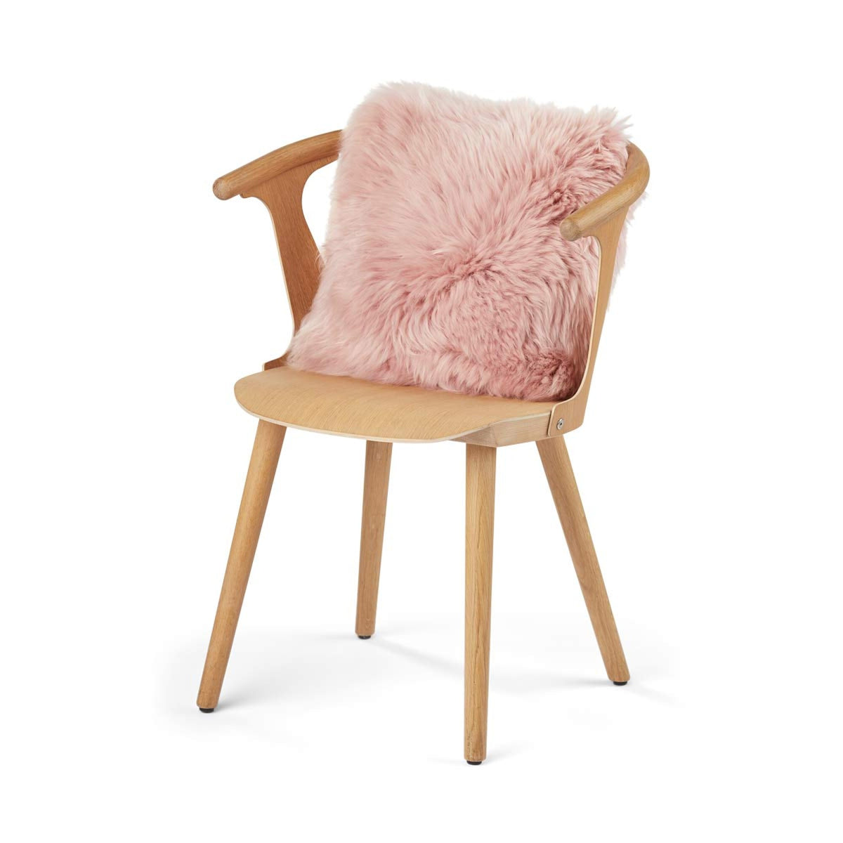 Lampaannahkatyyny | Pitkä villa | Uusi-Seelanti | 40x40 cm Rosa