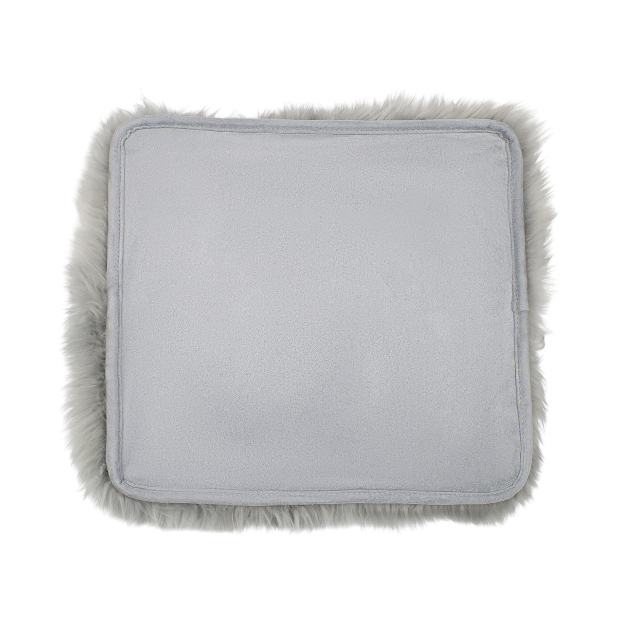 Istuinpäällinen | Selkäpuolella | Pitkä villa | Uusi-Seelanti | 40x40 cm Vaaleanharmaa