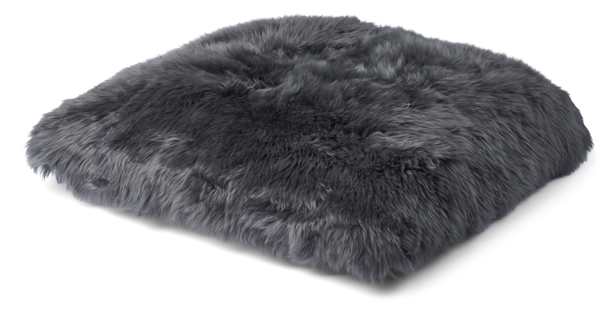 Maxi Float -tyyny | Kaksipuolinen | Pitkä villa | 90x90 cm Teräs