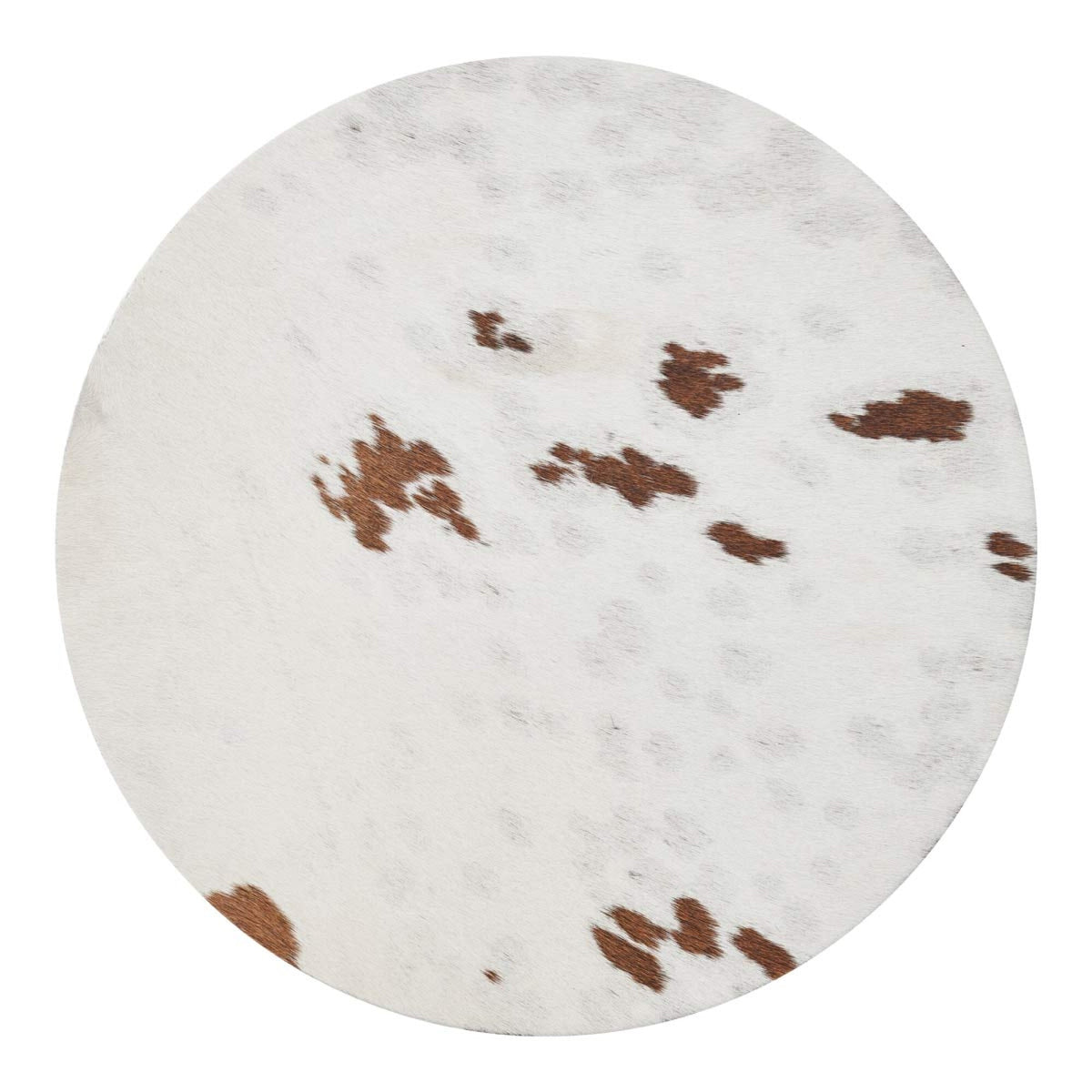 Lehmännahkainen istuinpäällinen | Ø37 cm Suola/Pippuri/Ruskea/Valkoinen