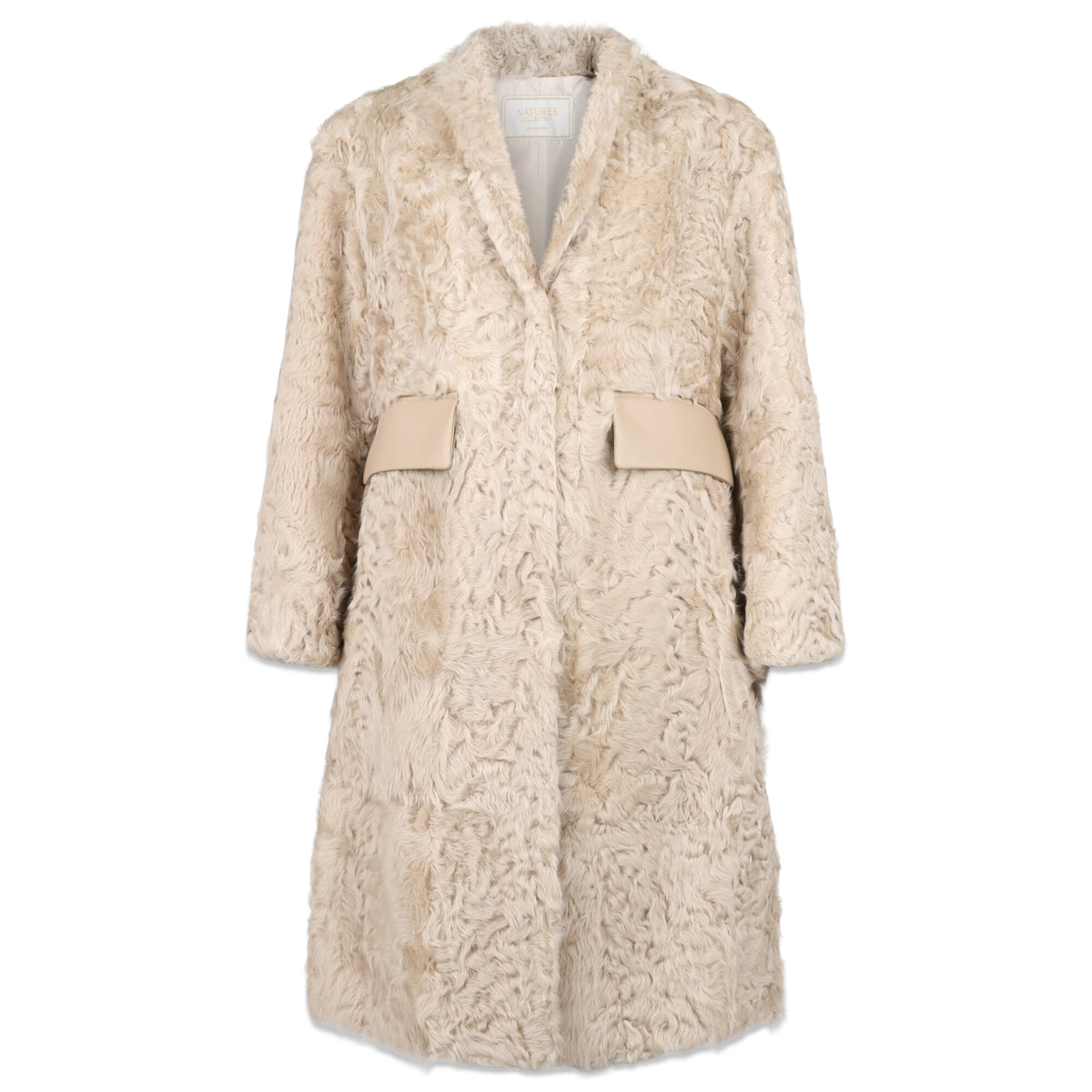 Sofia-takki | Kalgan-karitsannahka Beige / XS