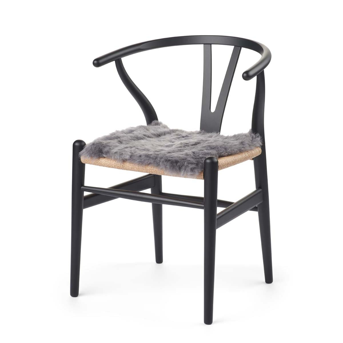 Lyhyt Villa Lampaannahka Istuinpäällinen | 40x40 cm Grey Brisa