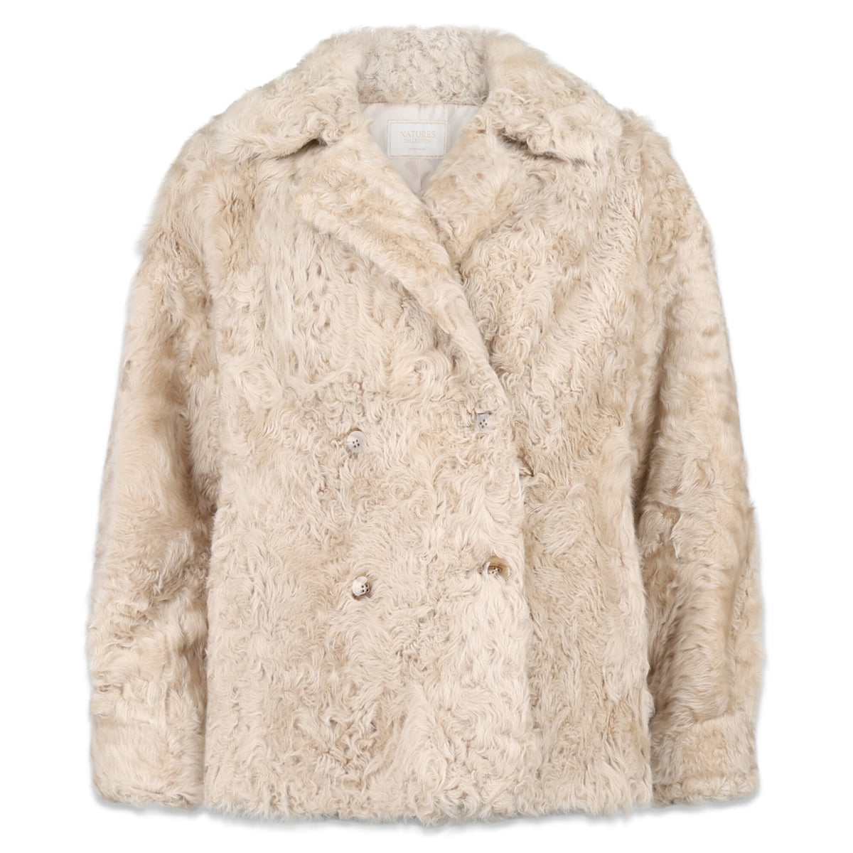 Valeria-takki | Kalgan-karitsannahka Beige / XS