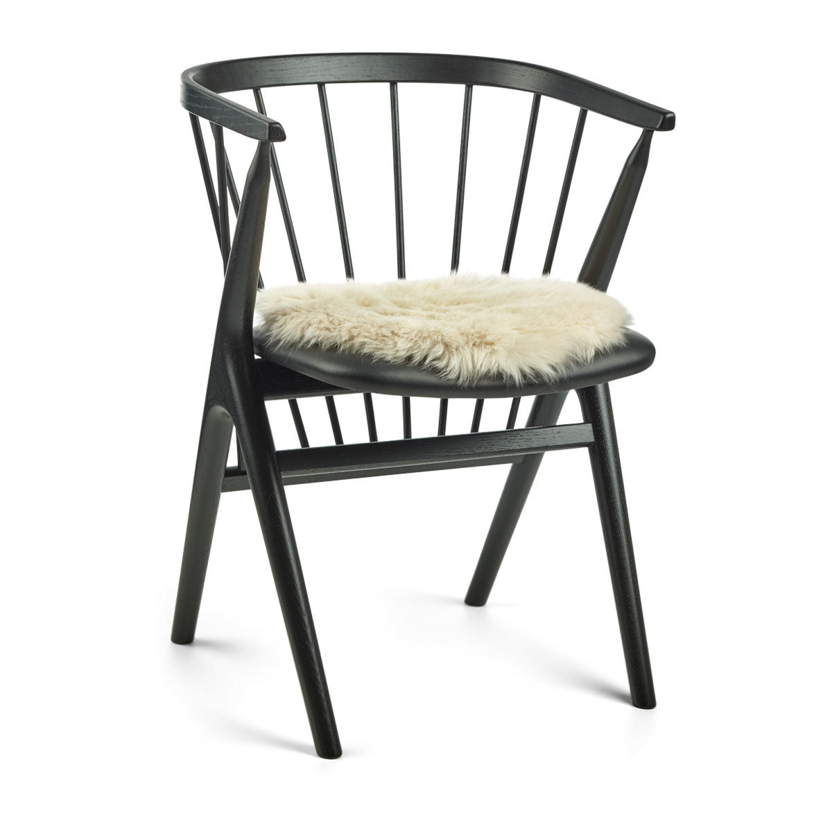 Pitkä Villa Lampaannahka Istuinpäällinen | Ø38 cm Pellava