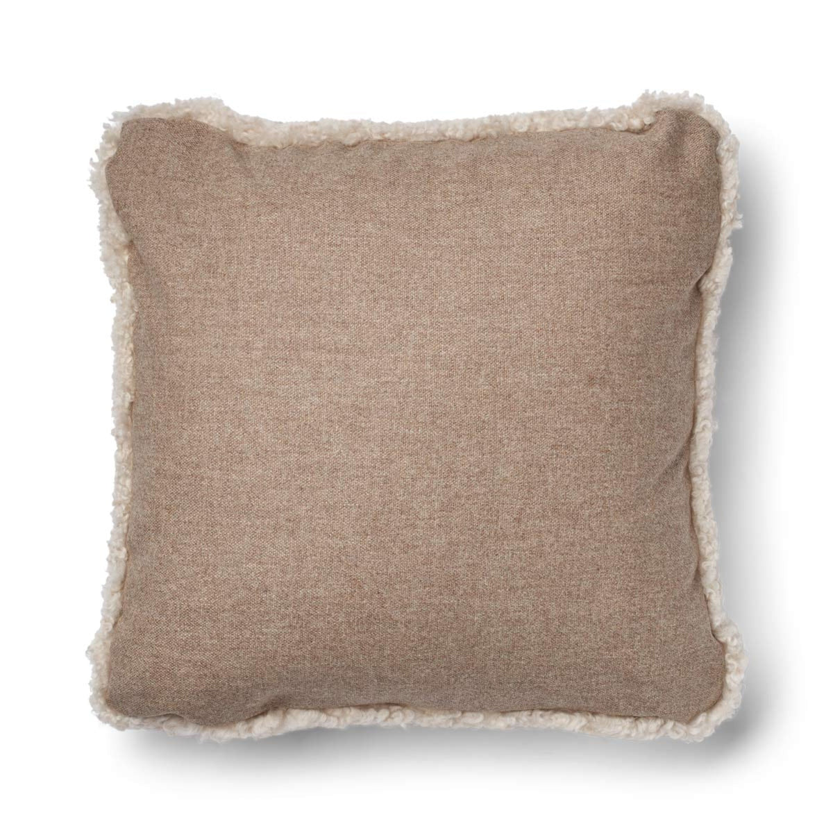 Lyhyen villan lampaannahkatyyny | Kaksipuolinen | 52x52 cm | 34x52 cm Beige/Helmi / 52x52 cm