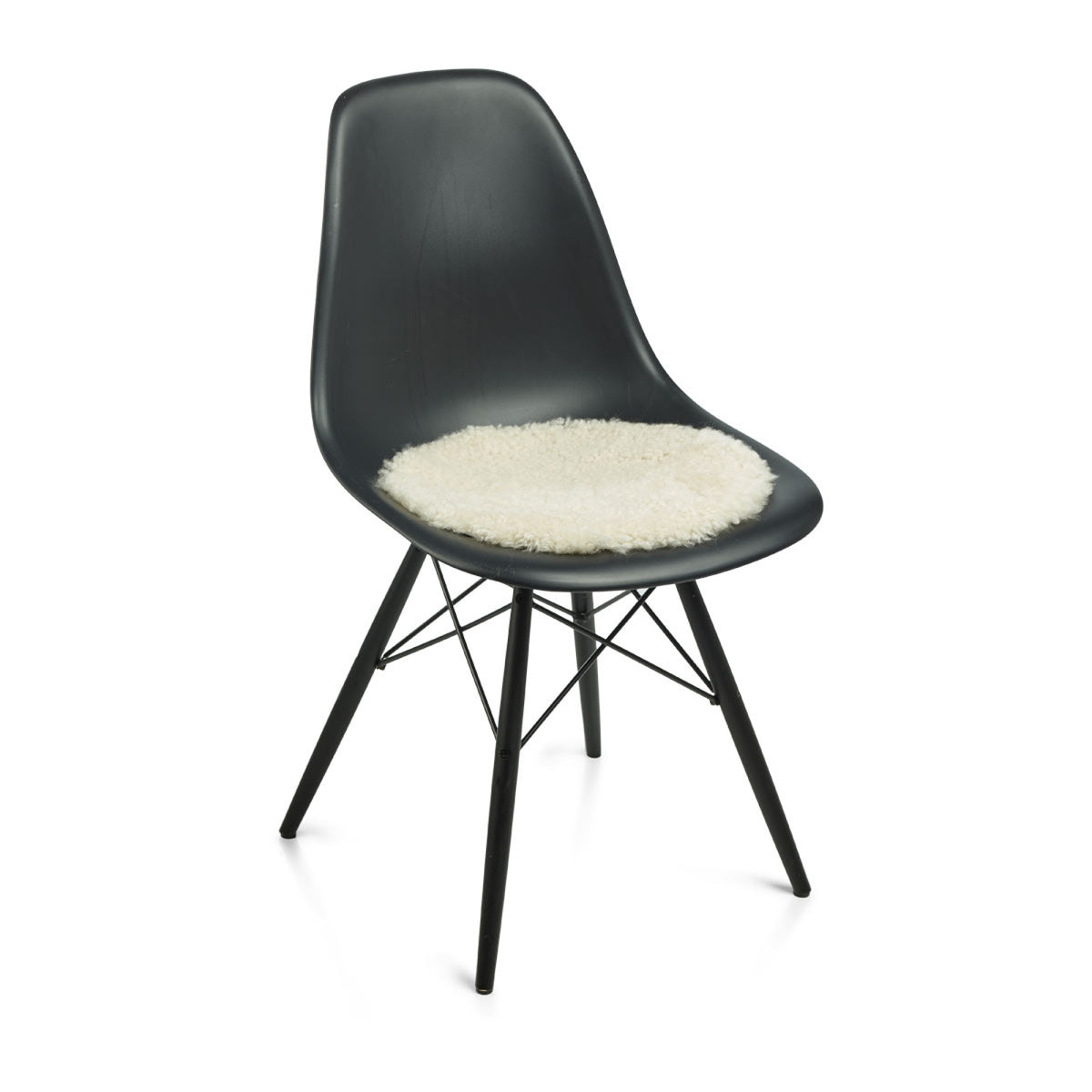 Premium Lyhyt Villa Kihara Lampaannahka Istuinpäällinen | Ø38 cm Helmi