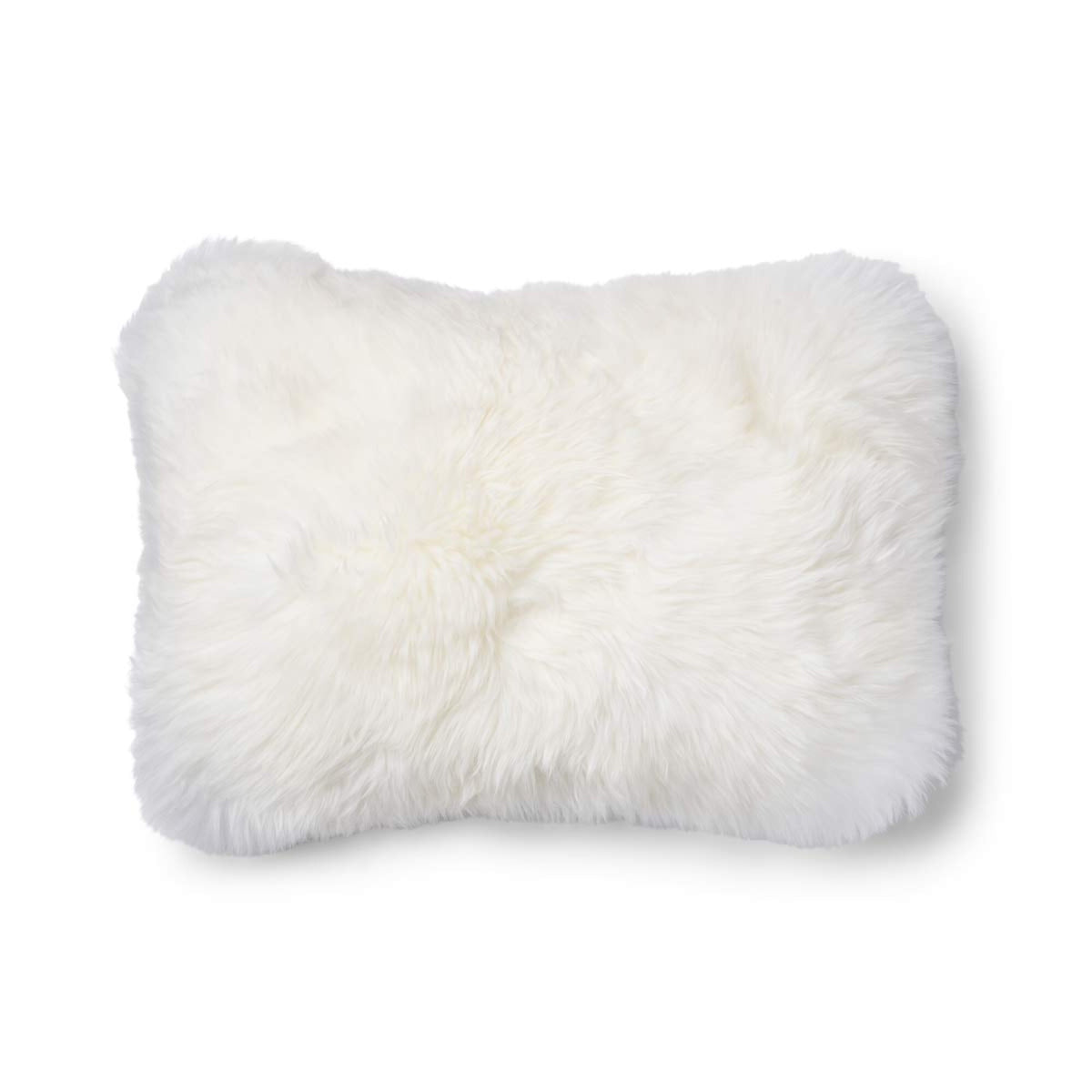 Pitkä Villa Lampaannahkatyyny | 52x52 cm | 34x52 cm Hopea/Norsunluu / 34x52 cm