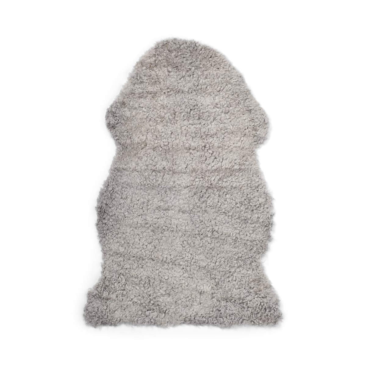 Merino-lampaannahka | Lyhyt villa | n. 90x60 cm Harmaa