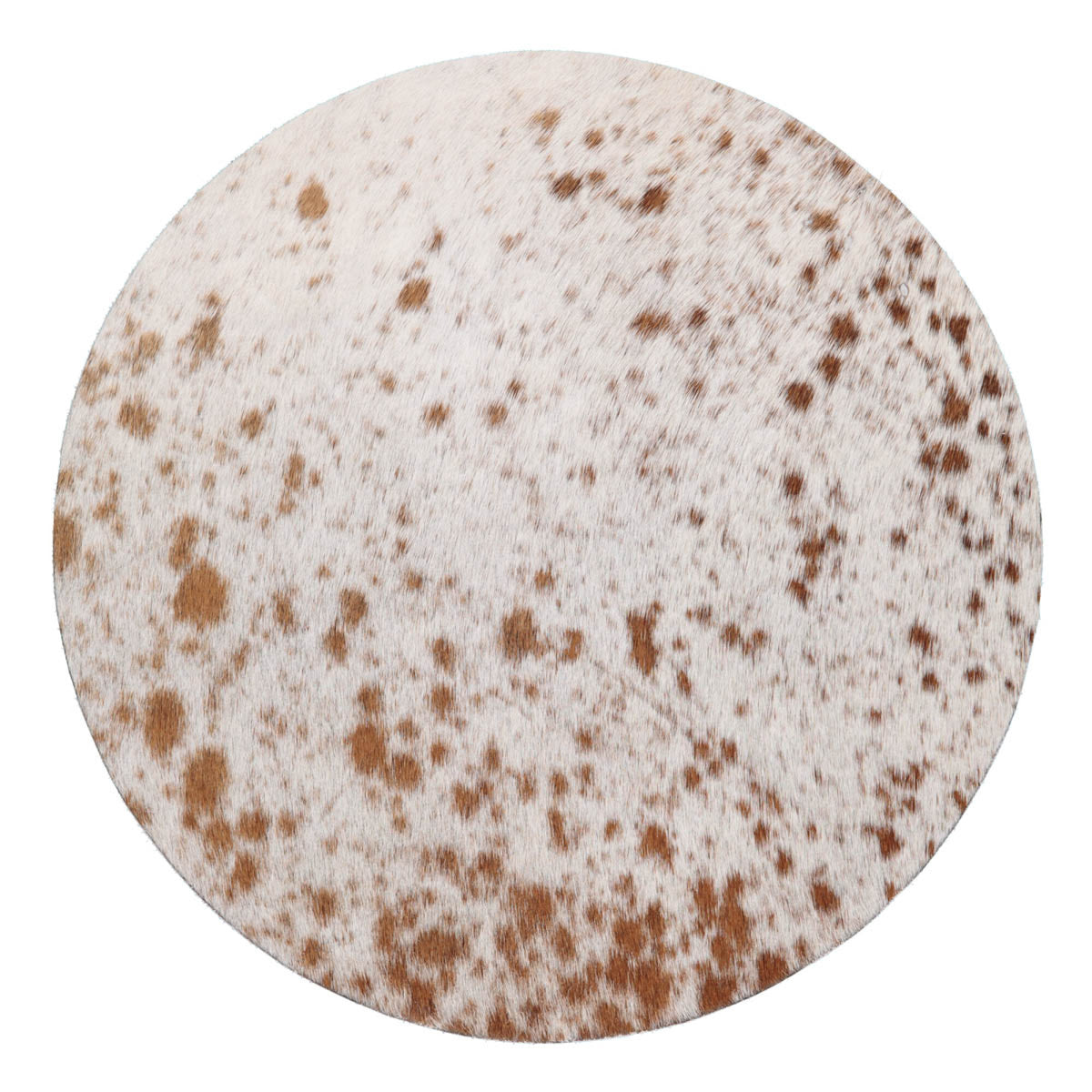 Lehmännahkainen istuinpäällinen | Ø37 cm Suola/Pippuri/Ruskea/Valkoinen