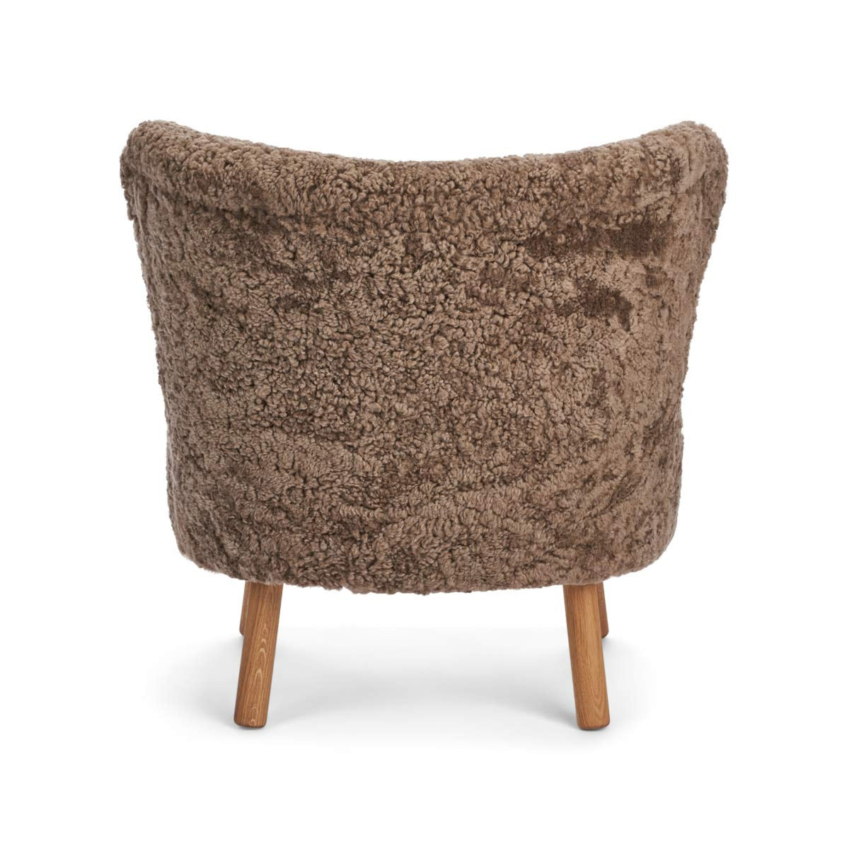 Emil Lounge Chair | Lyhyt villa Taupe / Tammijalat