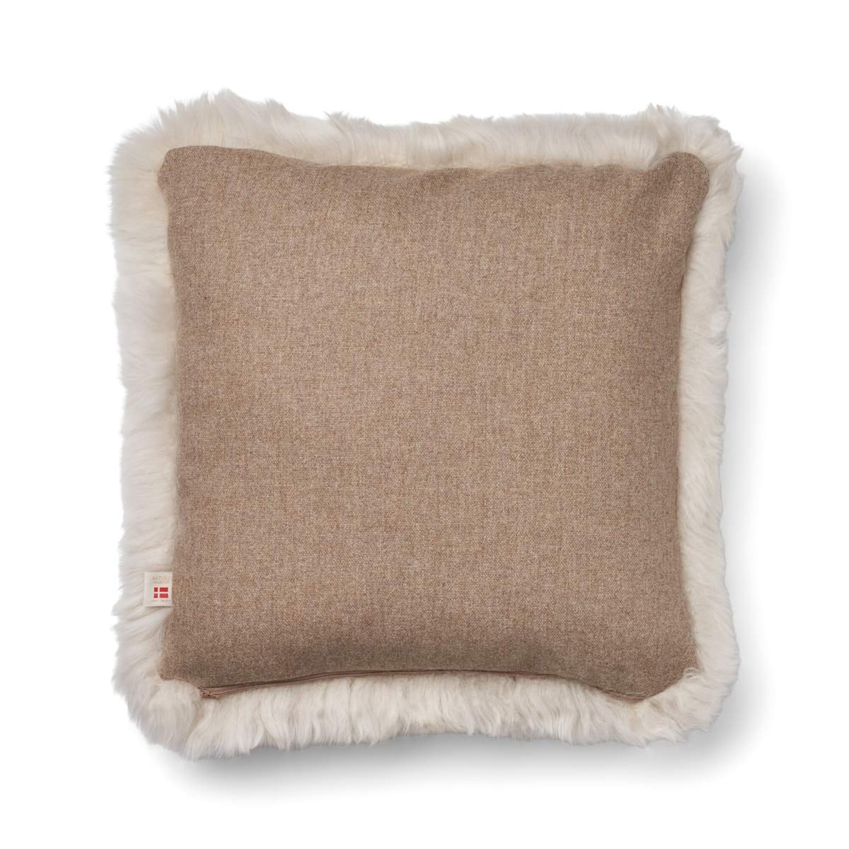 Pitkä Villa Lampaannahkatyyny | 52x52 cm | 34x52 cm Beige/Pellava / 52x52 cm
