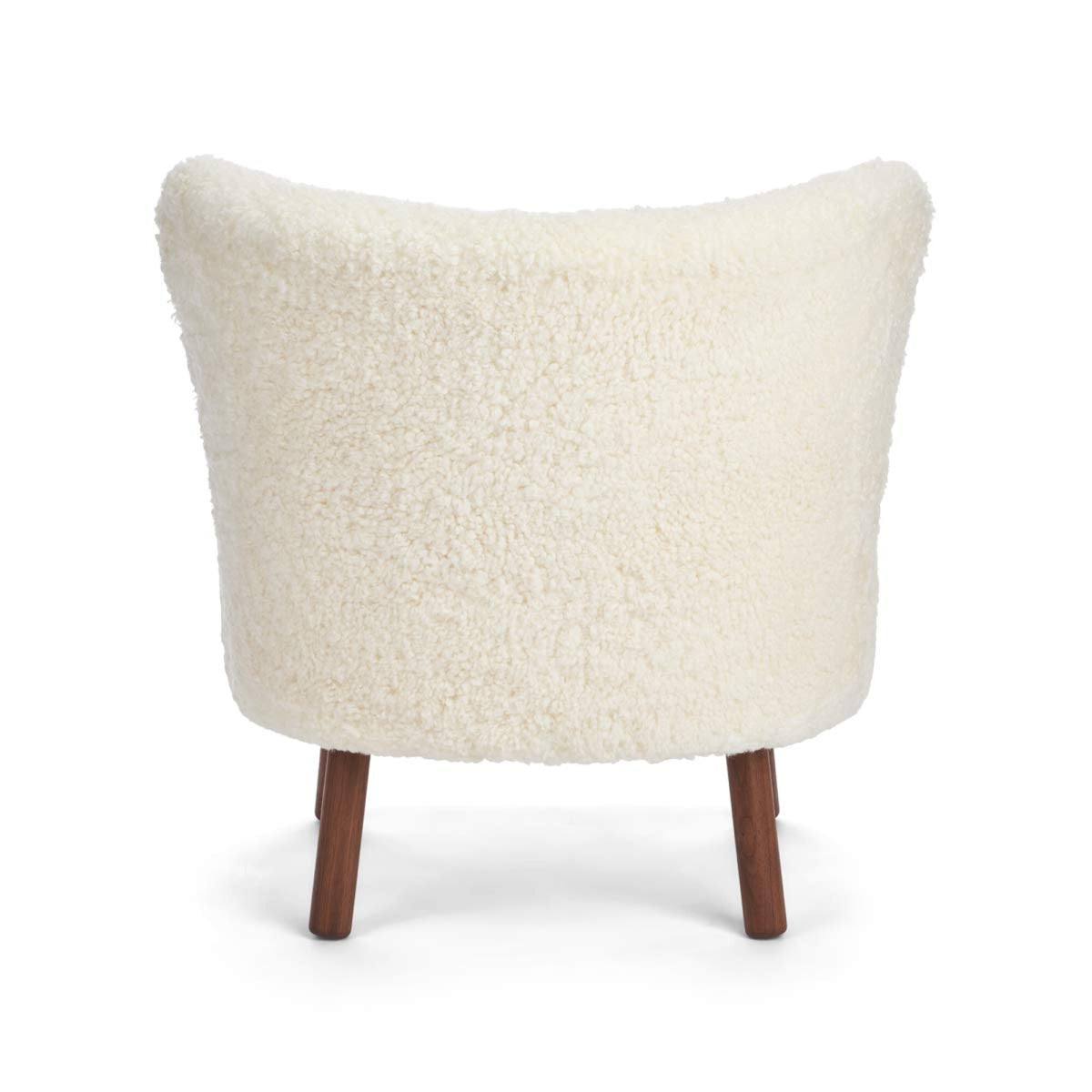 Emil Lounge Chair | Lyhyt villa Norsunluu / Pähkinäpuujalat