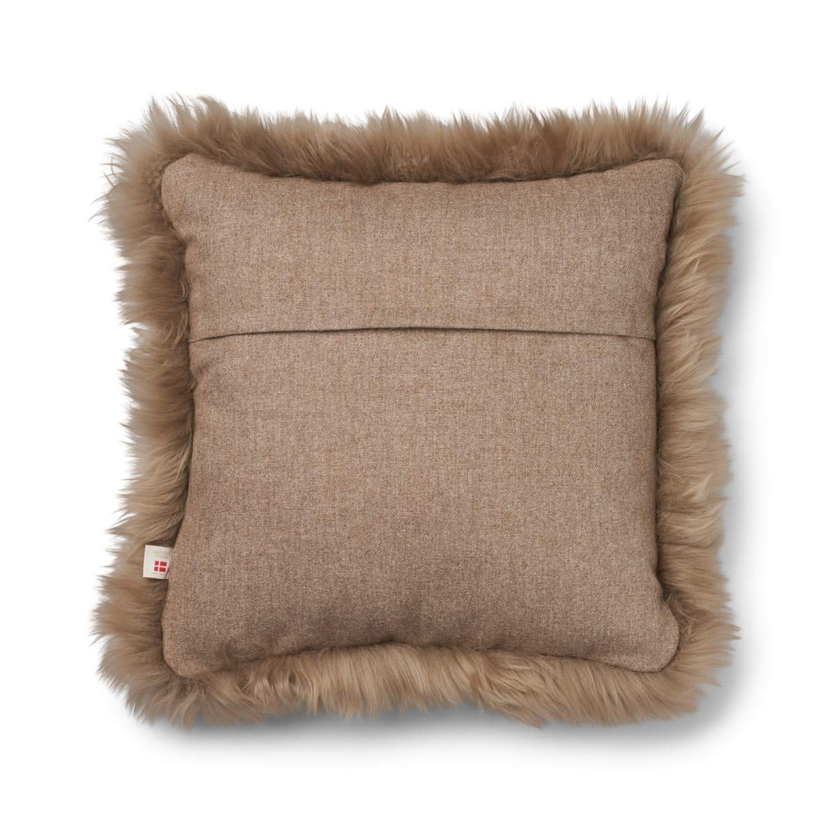 Villatyyny | Pitkä villa -reunus | 52x52 cm | 34x52 cm Beige/Taupe / 52x52 cm