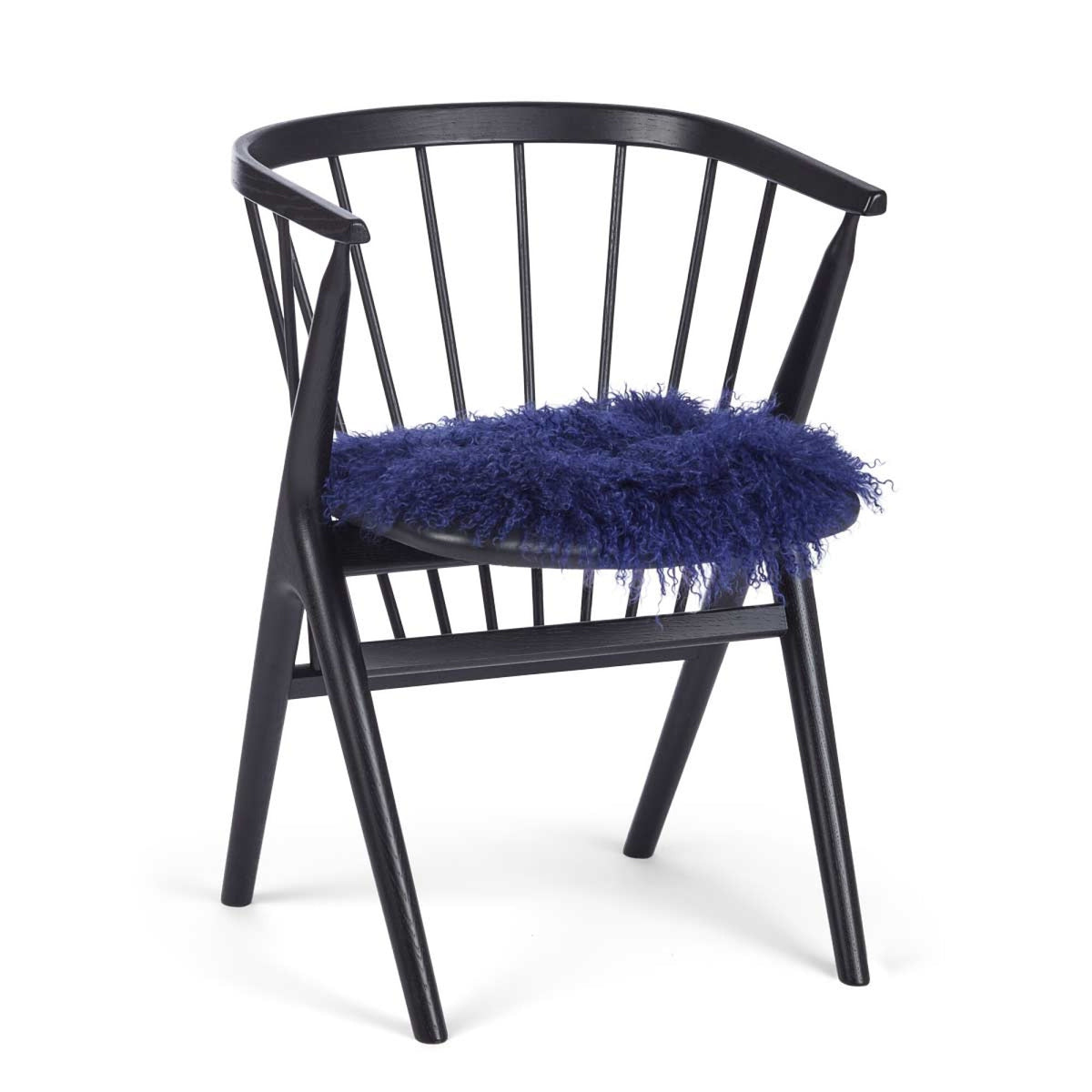 Tiibetiläinen Lampaannahka Istuinpäällinen | 38 cm Laivastonsininen