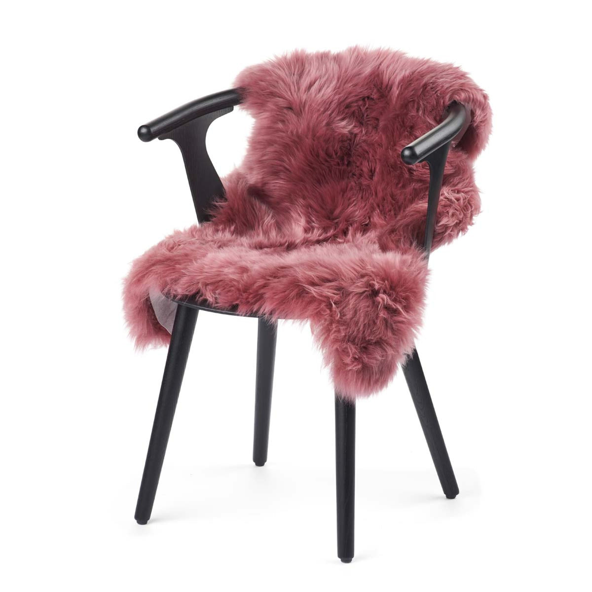 Premium | Uusiseelantilainen Lampaannahka | Pitkä Villa | 100 cm Vanha roosa