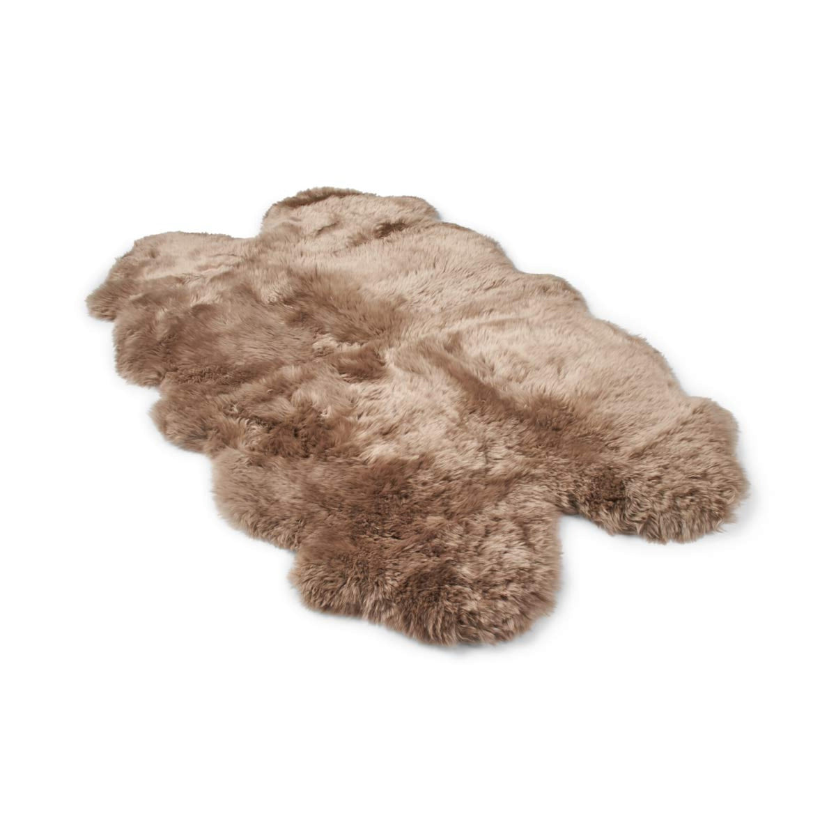 Merino-lampaannahkamatto | Uusi-Seelanti | Pitkä villa | 170x110 cm Taupe