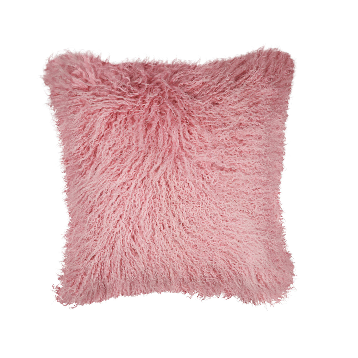 Lampaannahkatyyny | Mongolialainen | 50x50 cm Lady Pink