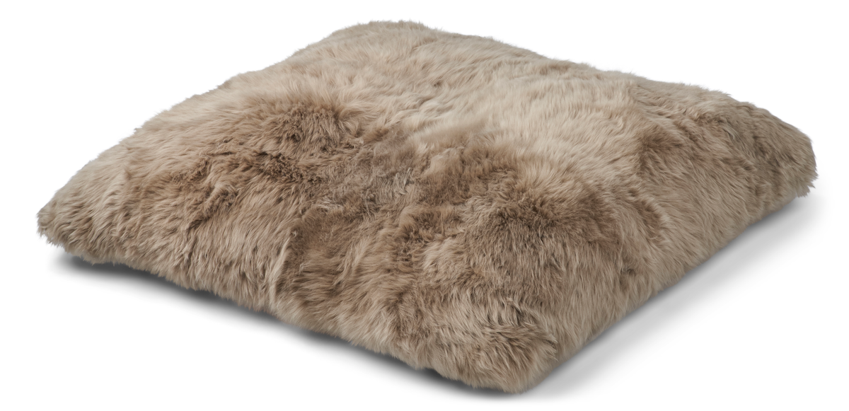 Maxi Float -tyyny | Pitkä villa | 90x90 cm Taupe
