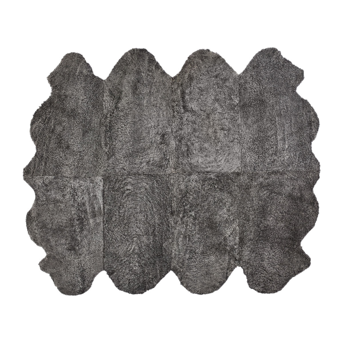Premium | Uusiseelantilainen Lampaannahka | Lyhyt Kiharavailla | Matto 180x214 cm Grafiitti