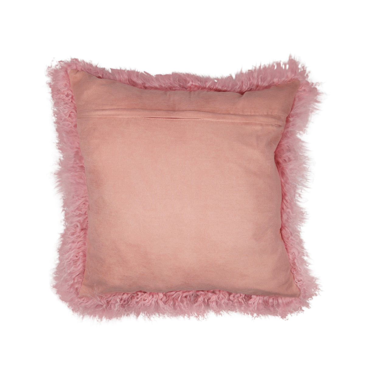 Lampaannahkatyyny | Mongolialainen | 50x50 cm Lady Pink