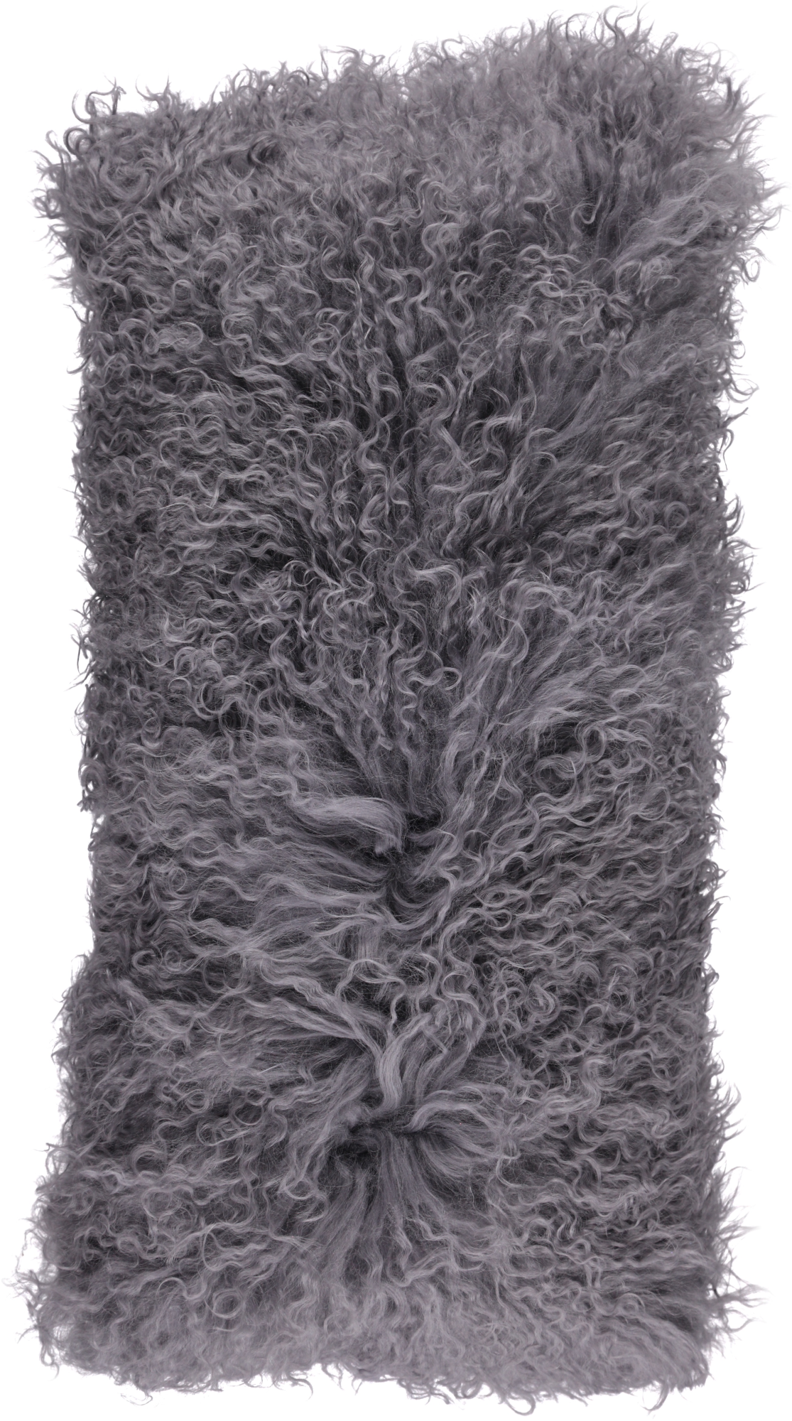 Mongolialainen kiharakarvainen tyyny | 28x56 cm Teräs