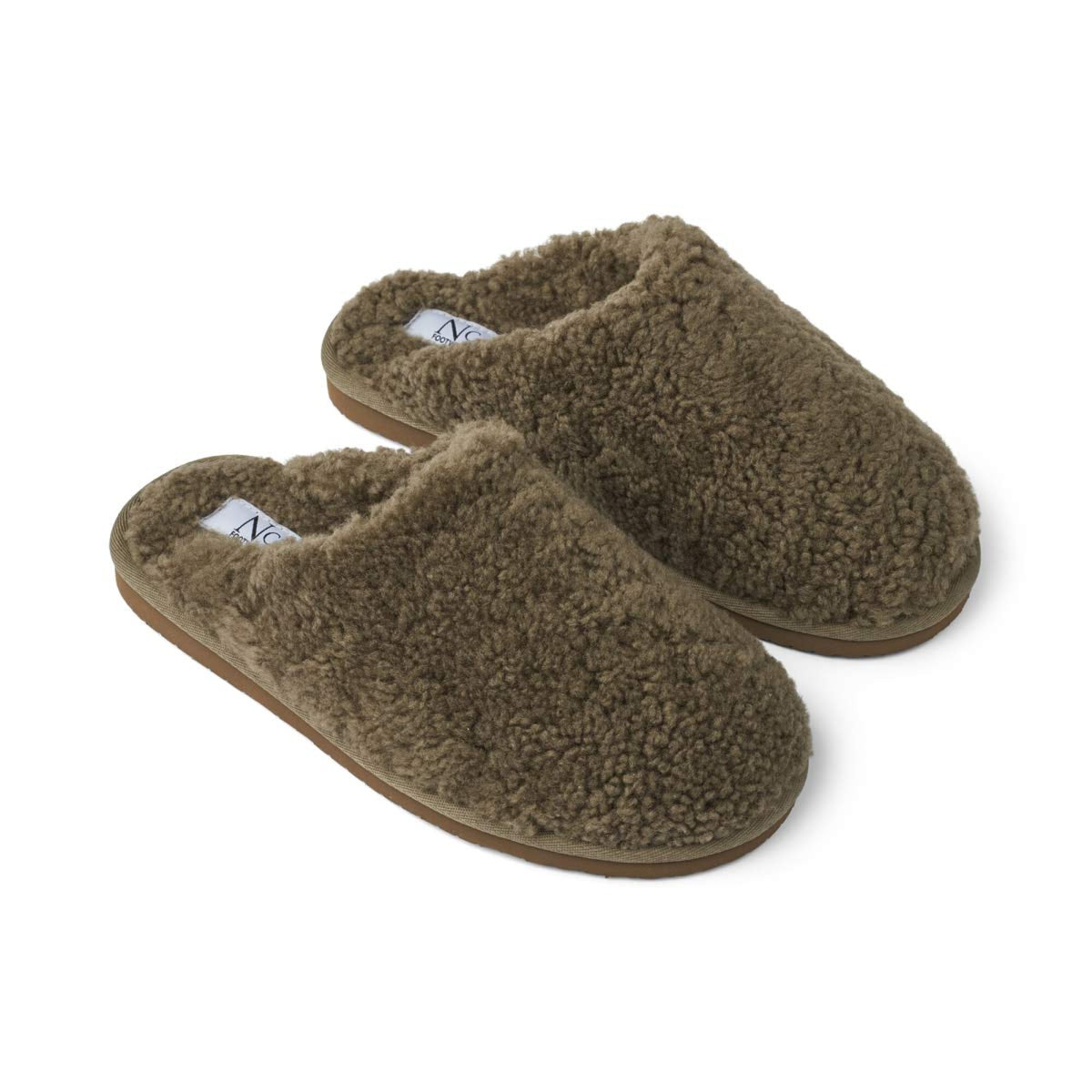 Unisex Curly -tossut Oliivi / 35