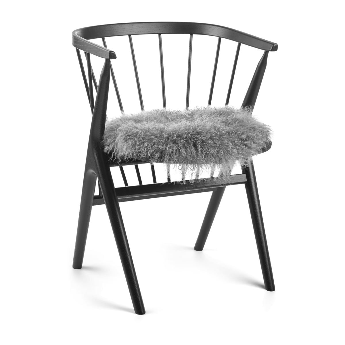 Tiibetiläinen Lampaannahka Istuinpäällinen | 38 cm Vaaleanharmaa