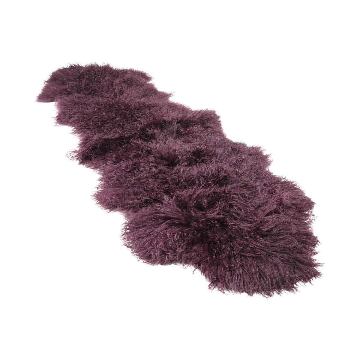 Kaksinkertainen mongolialainen lampaannahka | 150 x 55 cm Munakoiso
