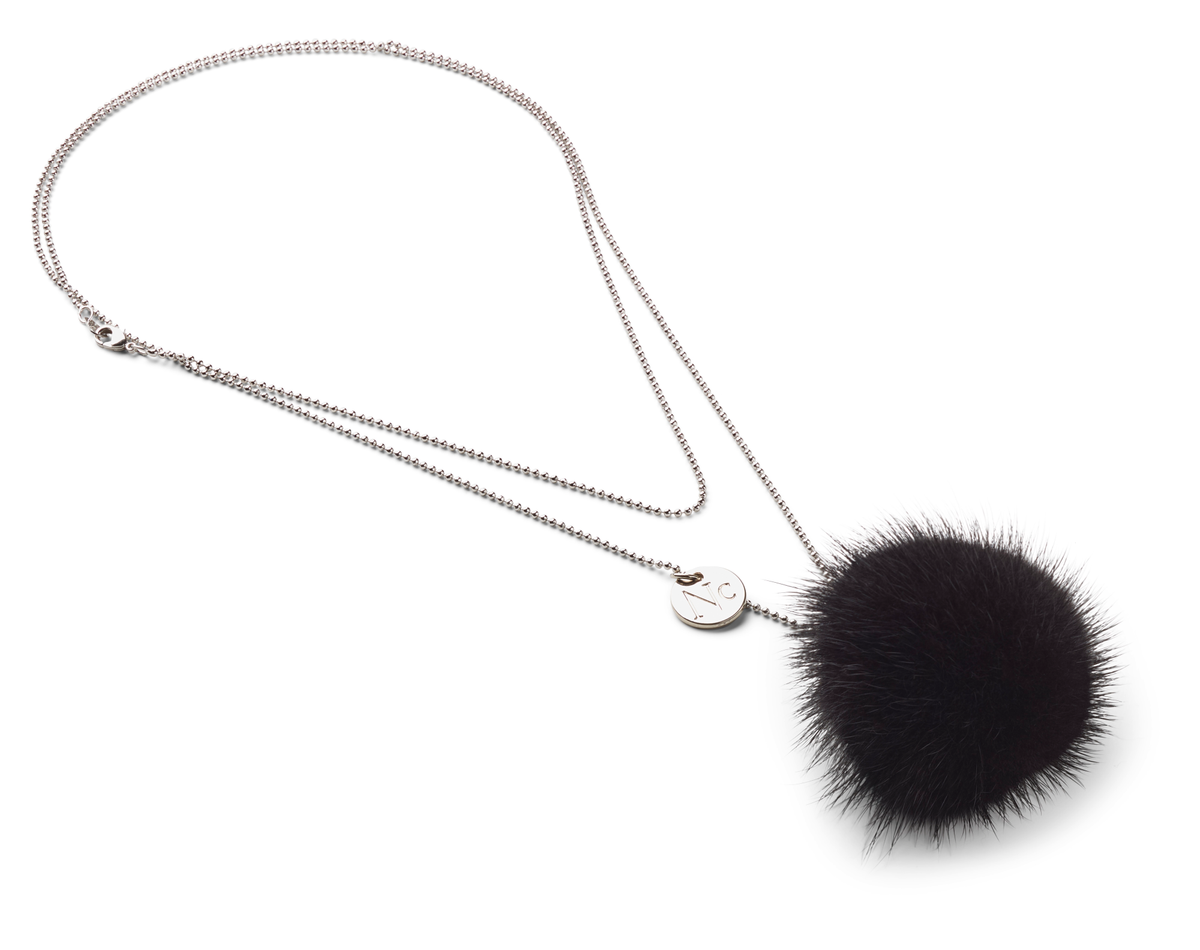 Kaulanauha Pom Pom Musta