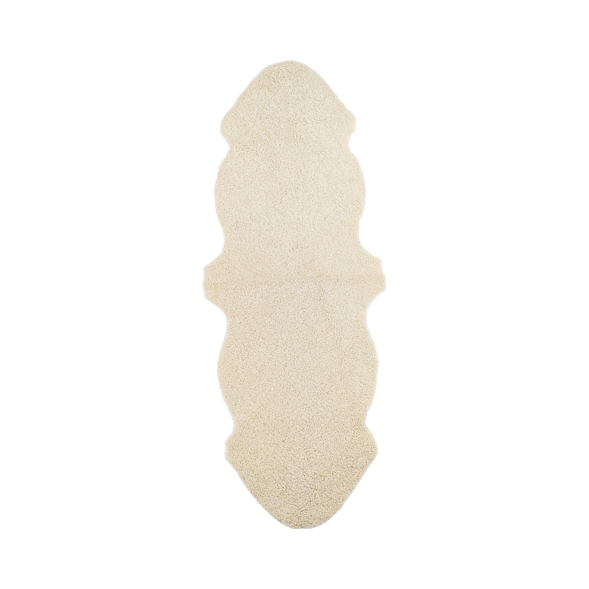 Kaksinkertainen lampaannahka | Lyhyt villa | Uusi-Seelanti | 160x60 cm Moon Light
