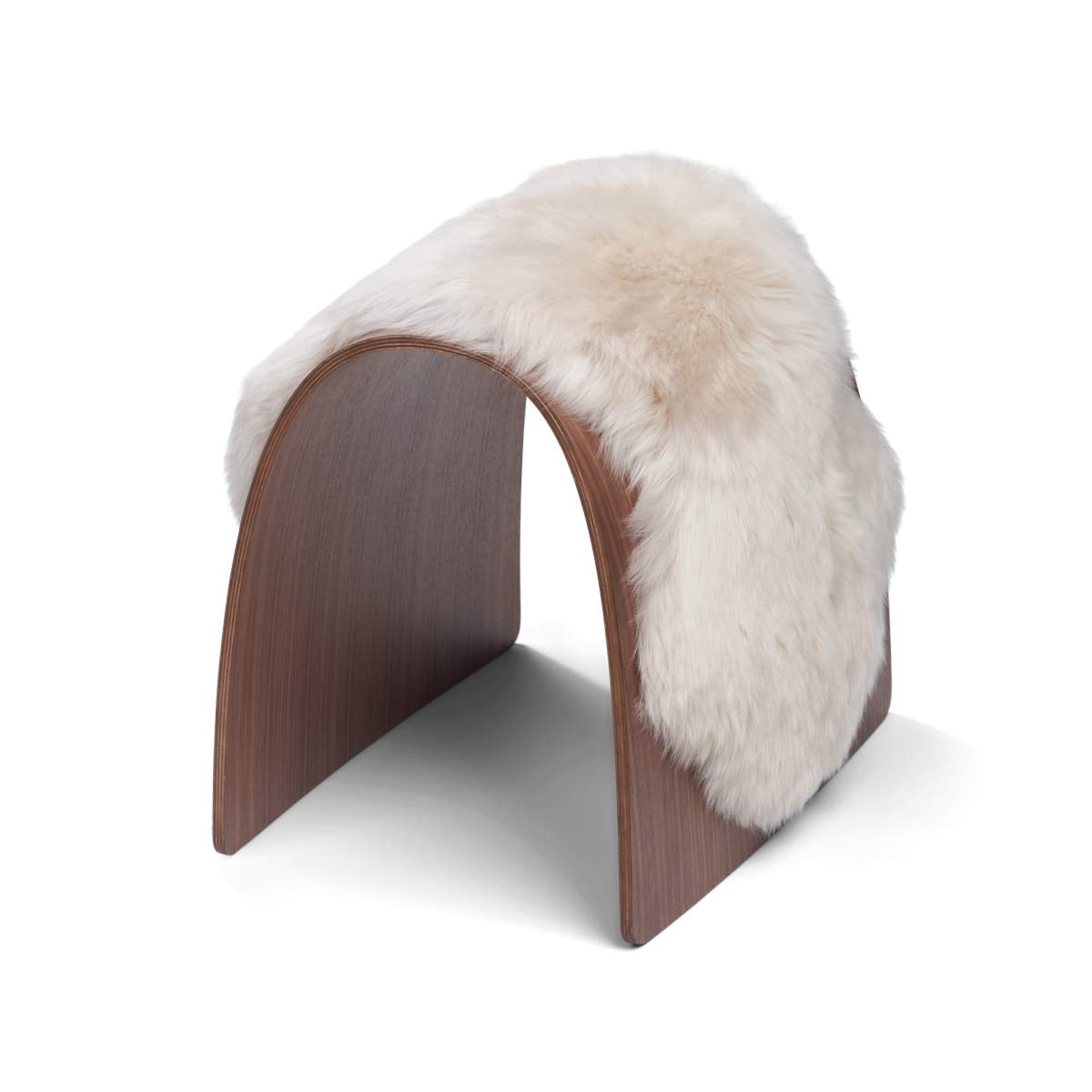 Sheep Stool -päällinen | Pitkä villa Pellava / 67x30 cm
