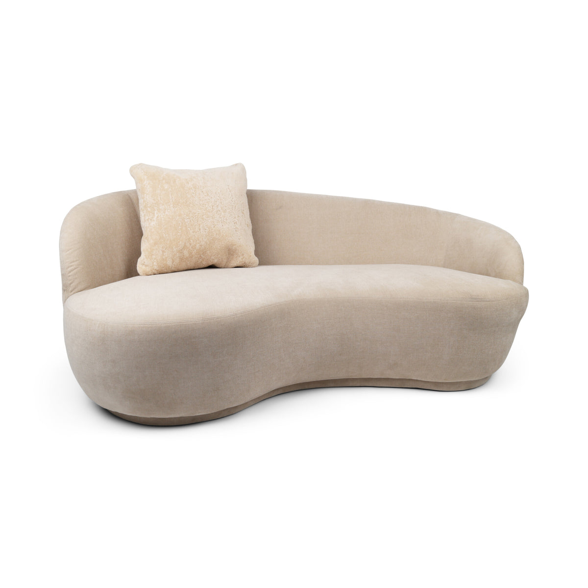 Premium Lampaannahkatyyny | Lyhyt Villa | Uusi-Seelanti | Kaksipuolinen Beige / 40x40 cm