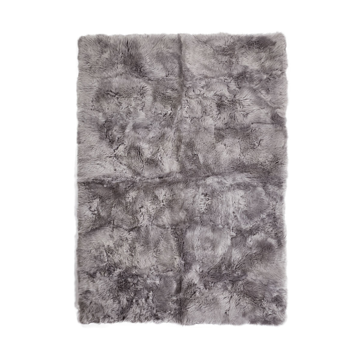 Pitkän villan lampaannahkamatto – Design Vaaleanharmaa / 170x240 cm