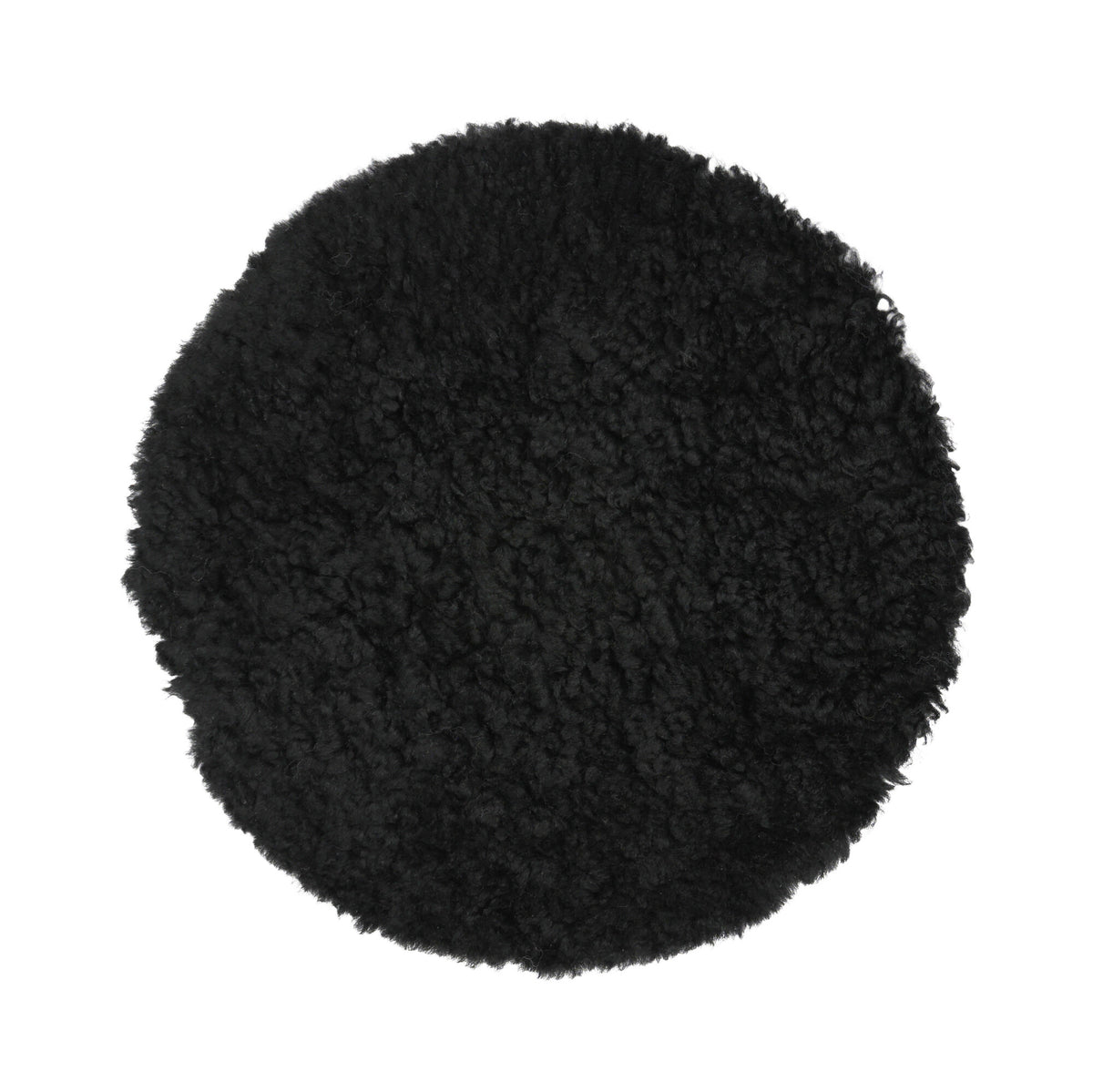 Lyhyen villan istuinpäällinen | Uusi-Seelanti | Ø34 cm Musta