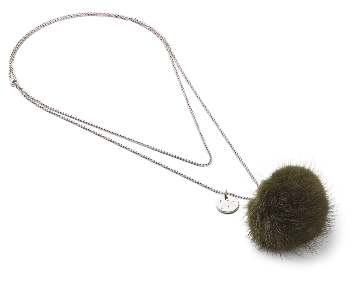 Kaulanauha Pom Pom Khaki