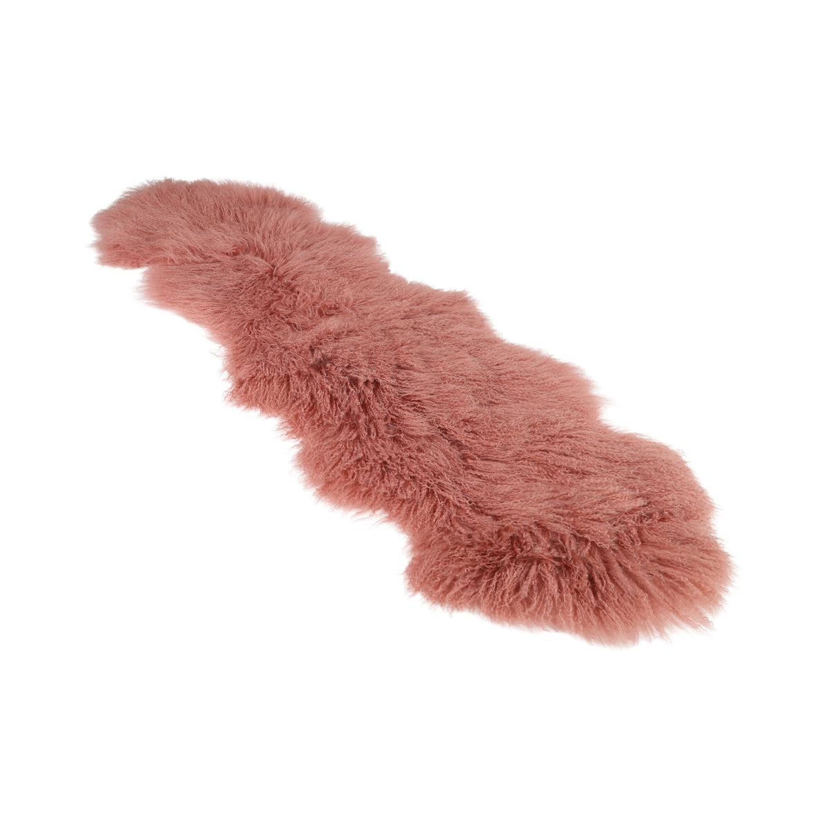 Kaksinkertainen mongolialainen lampaannahka | 150 x 55 cm Rosa